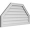 Ekena Millwork Octagonal Top Surface Mount PVC Gable Vent w/ 2"W x 1-1/2"P Brickmould Frame, 38"W x 20"H GVPOT38X2002SN - alternate 2